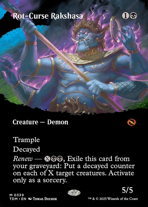 Image of Rot-Curse Rakshasa Tarkir: Dragonstorm (tdm) #339