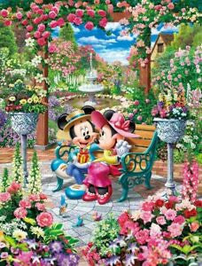 Tenyo Puzzle Disney Mickey & Minnie Blooming Love Royal Garden Puzzle 500 pieces - Pop Culture Larrikin 