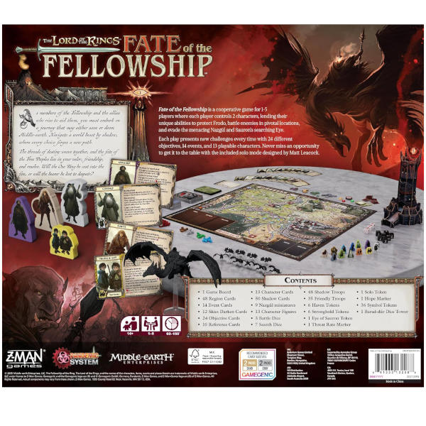 The Lord of the Rings Fate of the Fellowship - A Pandemic System Game