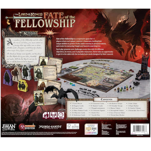 The Lord of the Rings Fate of the Fellowship - A Pandemic System Game