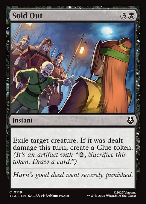 Sold Out - 119 Foil - MTG: Avatar The Last Airbender (TLA)