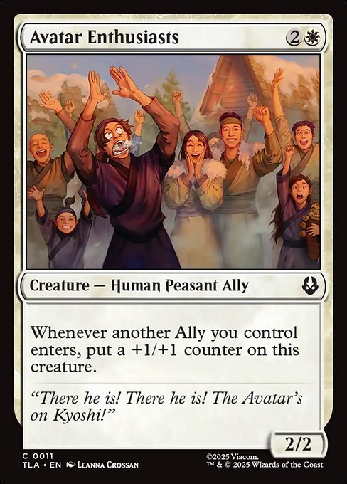 Avatar Enthusiasts - 11 Foil - MTG: Avatar The Last Airbender (TLA)