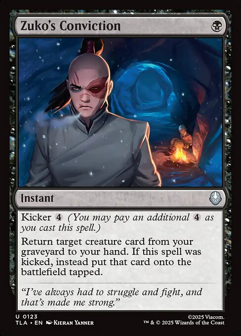 Zuko's Conviction - 123 Foil - MTG: Avatar The Last Airbender (TLA)