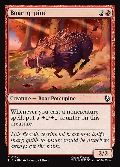 Boar-q-pine - 124 Foil - MTG: Avatar The Last Airbender (TLA)