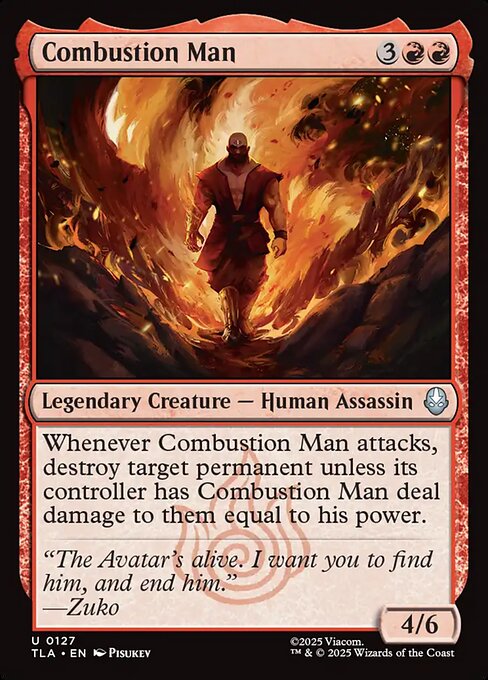 Combustion Man - 127 Foil - MTG: Avatar The Last Airbender (TLA)