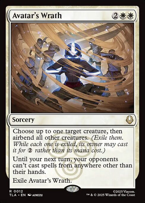 Avatar's Wrath - 12 Foil - MTG: Avatar The Last Airbender (TLA)