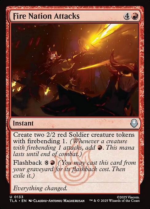 Fire Nation Attacks - 133 Foil - MTG: Avatar The Last Airbender (TLA)
