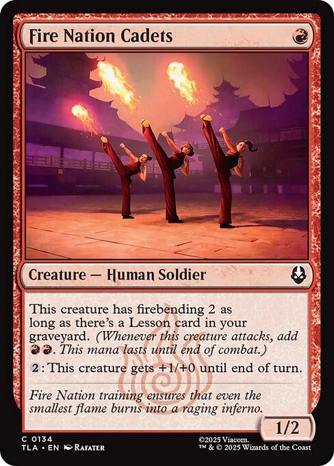 Fire Nation Cadets - 134 Foil - MTG: Avatar The Last Airbender (TLA)