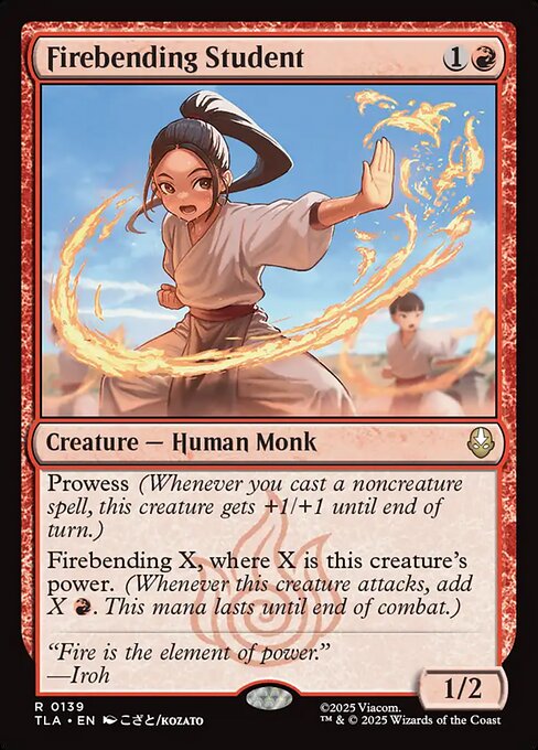 Firebending Student - 139 Foil - MTG: Avatar The Last Airbender (TLA)