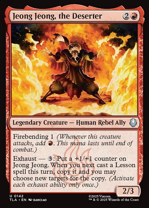 Jeong Jeong, the Deserter - 142 - MTG: Avatar The Last Airbender (TLA)