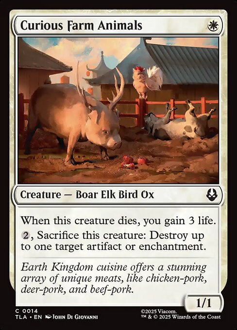 Curious Farm Animals - 14 - MTG: Avatar The Last Airbender (TLA)