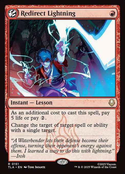 Redirect Lightning - 151 - MTG: Avatar The Last Airbender (TLA)