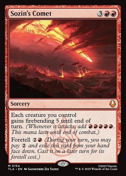 Sozin's Comet - 154 Foil - MTG: Avatar The Last Airbender (TLA)