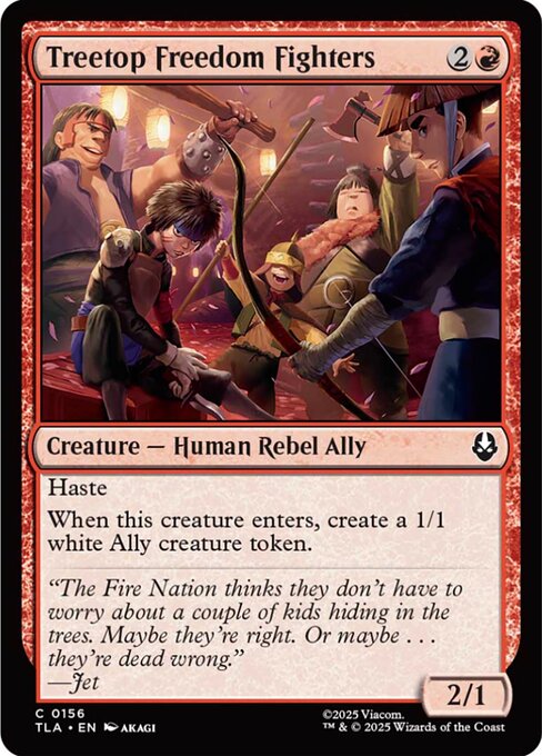 Treetop Freedom Fighters - 156 Foil - MTG: Avatar The Last Airbender (TLA)