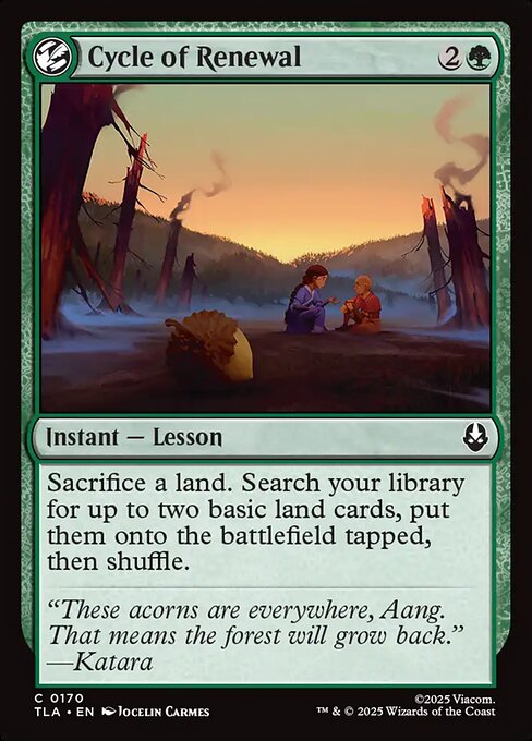 Cycle of Renewal - 170 - MTG: Avatar The Last Airbender (TLA)