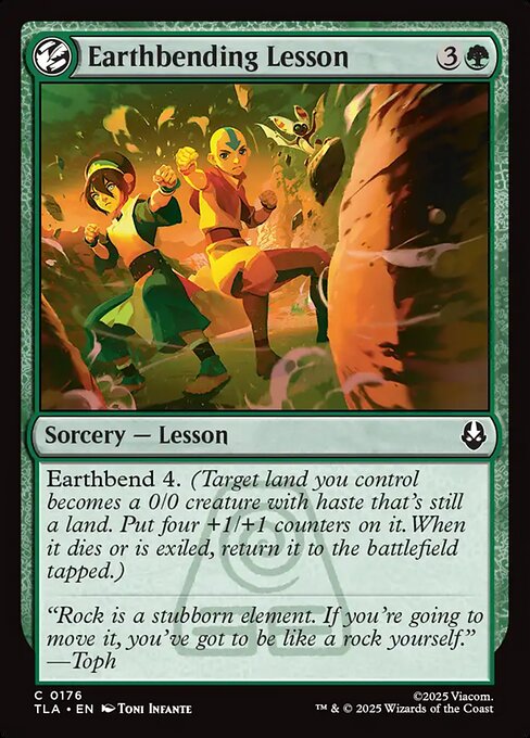 Earthbending Lesson - 176 Foil - MTG: Avatar The Last Airbender (TLA)