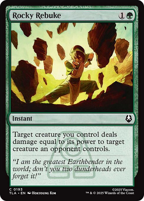 Rocky Rebuke - 193 Foil - MTG: Avatar The Last Airbender (TLA)