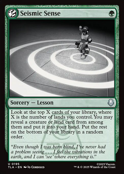 Seismic Sense - 195 - MTG: Avatar The Last Airbender (TLA)