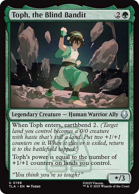 Toph, the Blind Bandit - 198 - MTG: Avatar The Last Airbender (TLA)