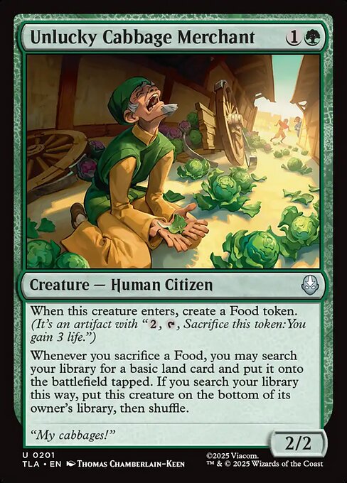 Unlucky Cabbage Merchant - 201 - MTG: Avatar The Last Airbender (TLA)