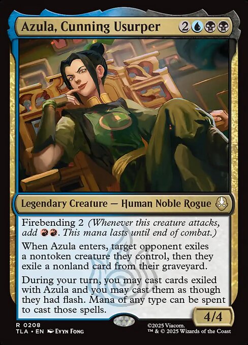Azula, Cunning Usurper - 208 Foil - MTG: Avatar The Last Airbender (TLA)