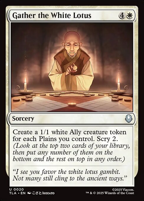 Gather the White Lotus - 20 - MTG: Avatar The Last Airbender (TLA)