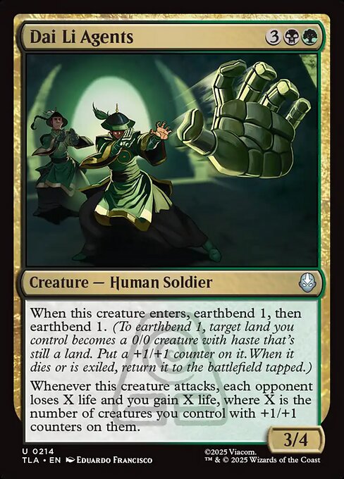 Dai Li Agents - 214 Foil - MTG: Avatar The Last Airbender (TLA)