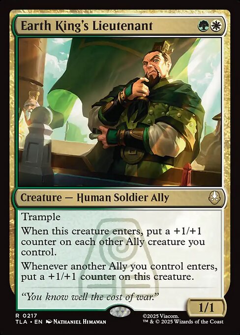 Earth King's Lieutenant - 217 Foil - MTG: Avatar The Last Airbender (TLA)