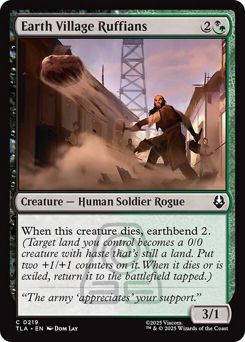 Earth Village Ruffians - 219 Foil - MTG: Avatar The Last Airbender (TLA)