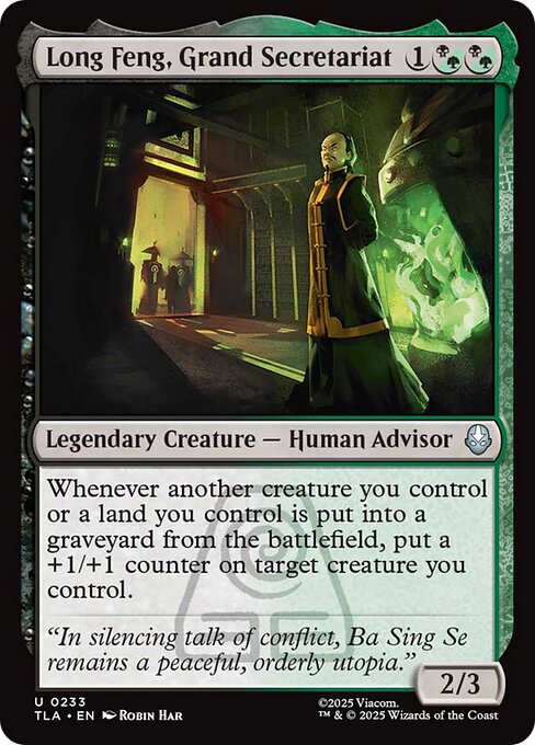 Long Feng, Grand Secretariat - 233 Foil - MTG: Avatar The Last Airbender (TLA)