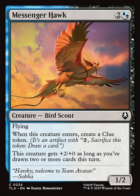 Messenger Hawk - 234 Foil - MTG: Avatar The Last Airbender (TLA)
