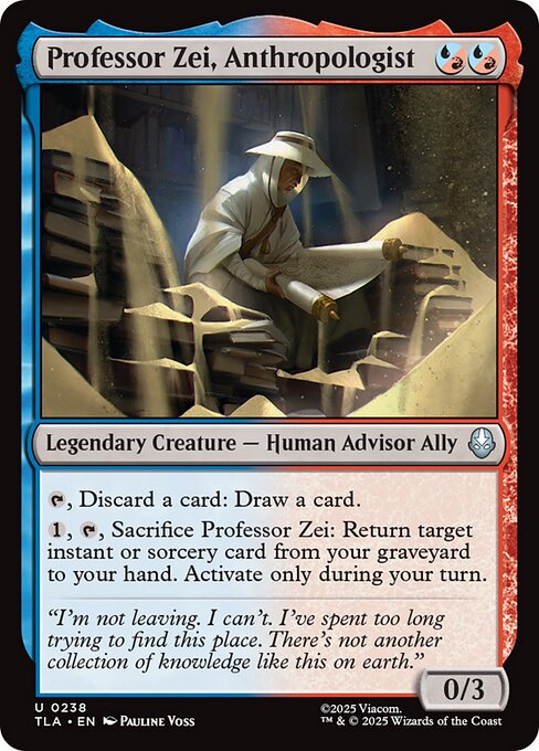 Professor Zei, Anthropologist - 238 Foil - MTG: Avatar The Last Airbender (TLA)