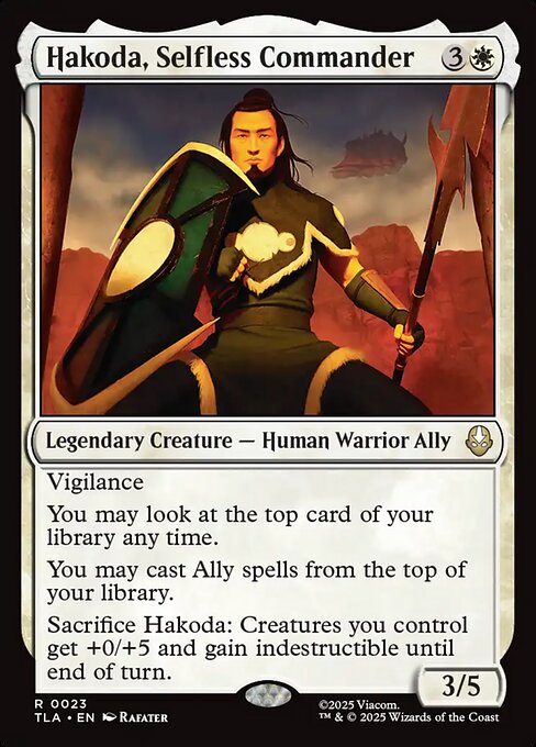 Hakoda, Selfless Commander - 23 - MTG: Avatar The Last Airbender (TLA)