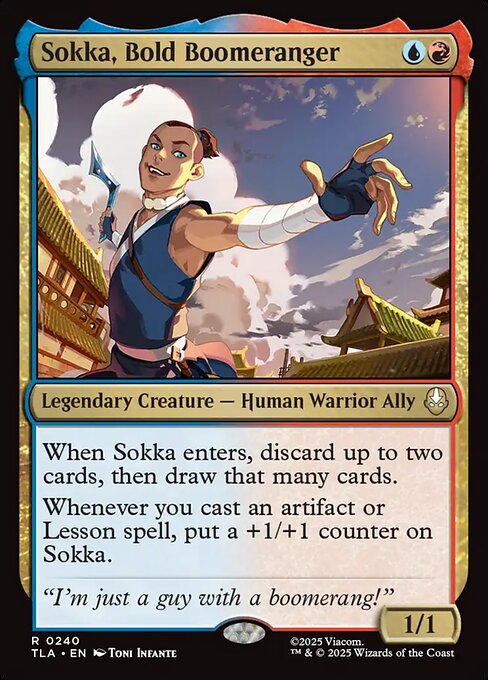 Sokka, Bold Boomeranger - 240 Foil - MTG: Avatar The Last Airbender (TLA)