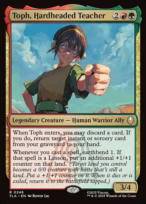 Toph, Hardheaded Teacher - 246 - MTG: Avatar The Last Airbender (TLA)