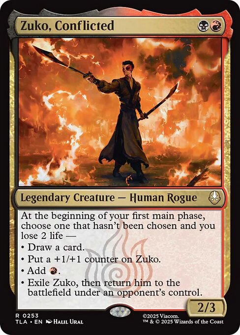 Zuko - 253 Foil - MTG: Avatar The Last Airbender (TLA)