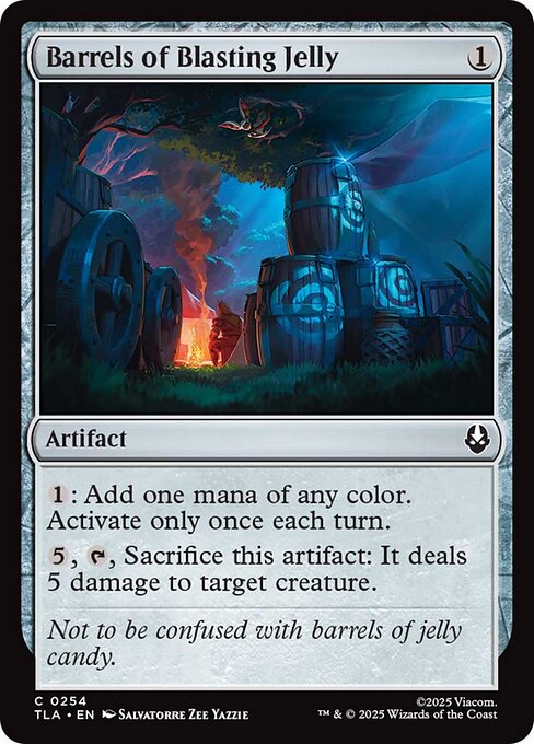 Barrels of Blasting Jelly - 254 Foil - MTG: Avatar The Last Airbender (TLA)