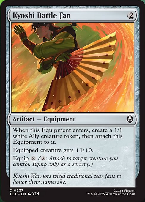 Kyoshi Battle Fan - 257 - MTG: Avatar The Last Airbender (TLA)