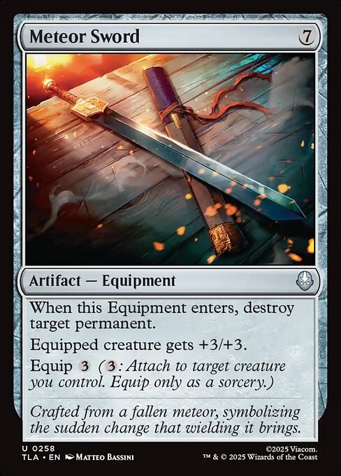 Meteor Sword - 258 - MTG: Avatar The Last Airbender (TLA)