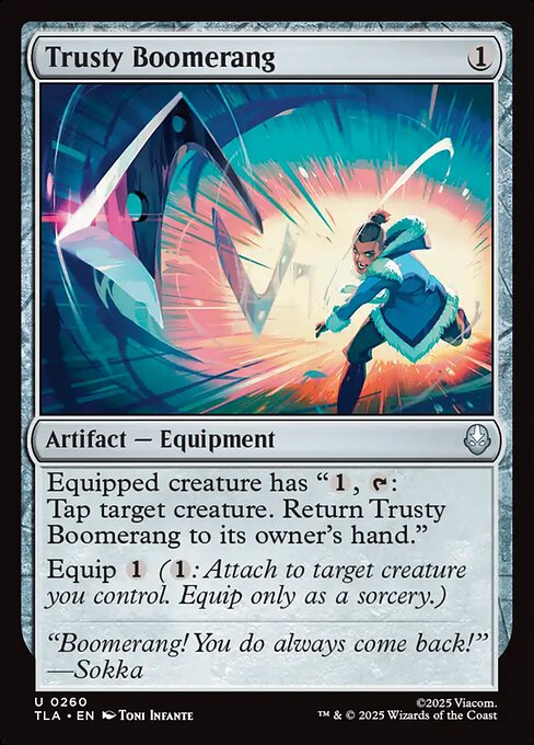 Trusty Boomerang - 260 - MTG: Avatar The Last Airbender (TLA)