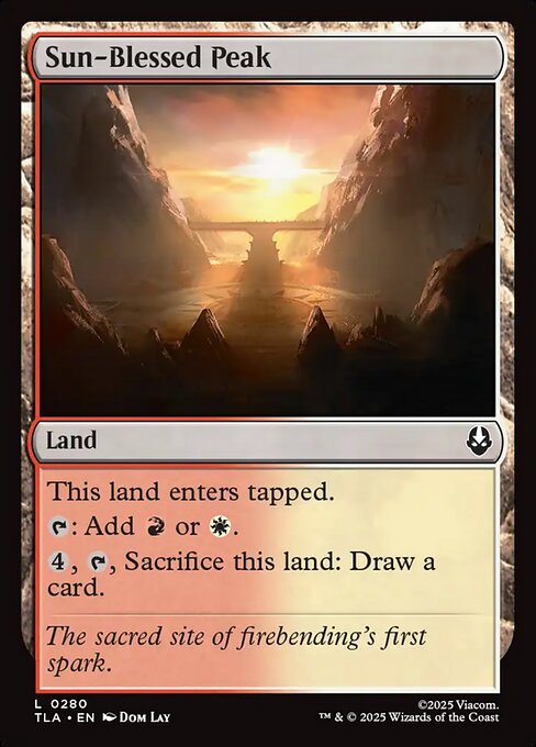 Sun-Blessed Peak - 280 Foil - MTG: Avatar The Last Airbender (TLA)