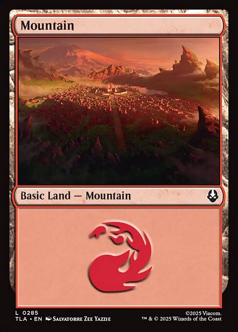 Mountain - 285 Foil - MTG: Avatar The Last Airbender (TLA)
