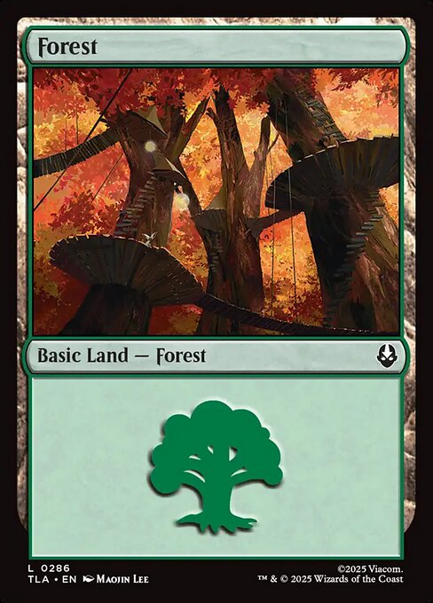 Forest - 286 Foil - MTG: Avatar The Last Airbender (TLA)