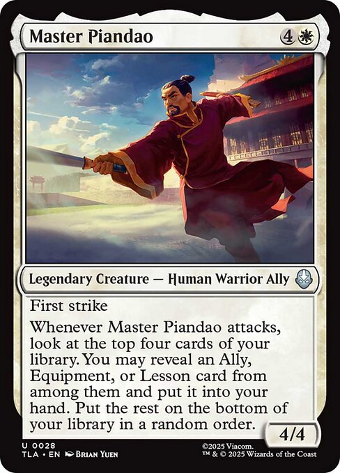 Master Piandao - 28 - MTG: Avatar The Last Airbender (TLA)