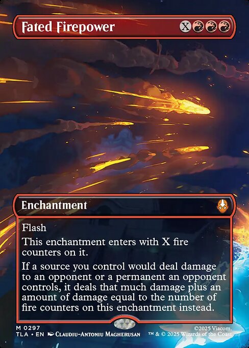 Fated Firepower - 297 Borderless - MTG: Avatar The Last Airbender (TLA)