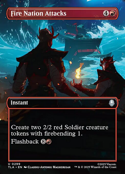 Fire Nation Attacks - 299 Borderless Foil - MTG: Avatar The Last Airbender (TLA)