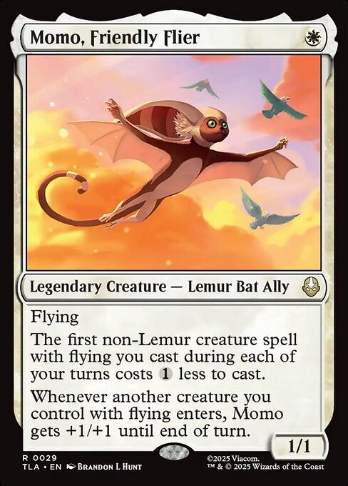 Momo, Friendly Flier - 29 Foil - MTG: Avatar The Last Airbender (TLA)