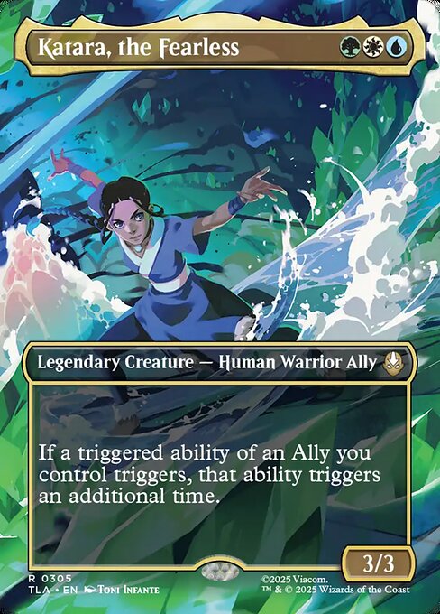 Katara, the Fearless - 305 Borderless - MTG: Avatar The Last Airbender (TLA)