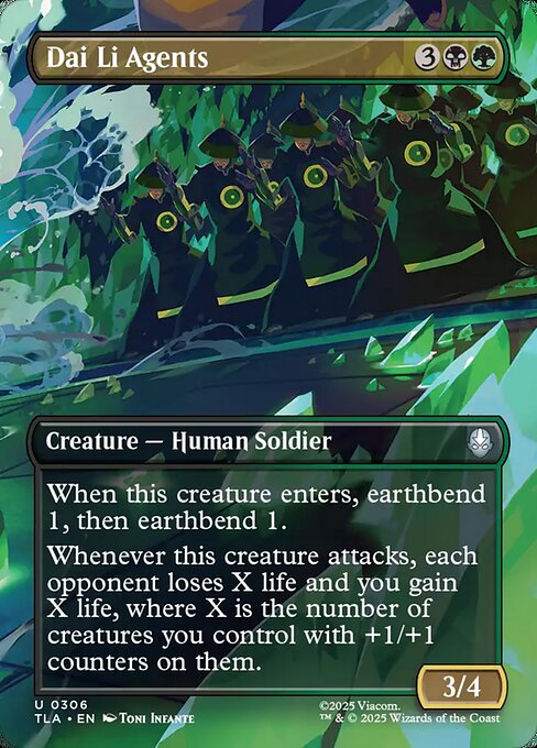 Dai Li Agents - 306 Borderless - MTG: Avatar The Last Airbender (TLA)