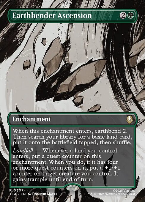Earthbender Ascension - 307 Borderless - MTG: Avatar The Last Airbender (TLA)
